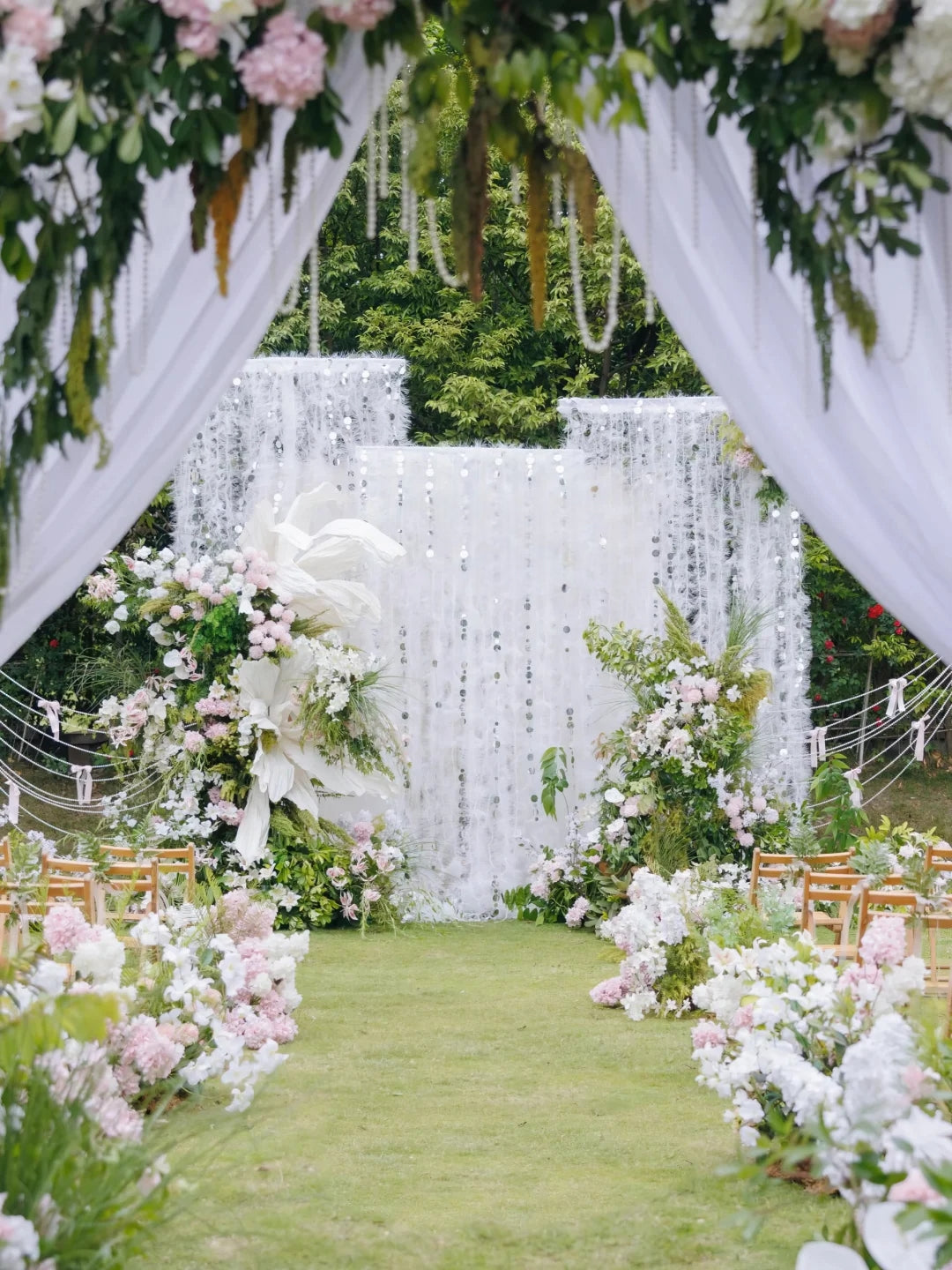 Romantic Pink and White Garden Wedding Inspiration: A Dreamy Outdoor Ceremony Filled With Soft Floral Details