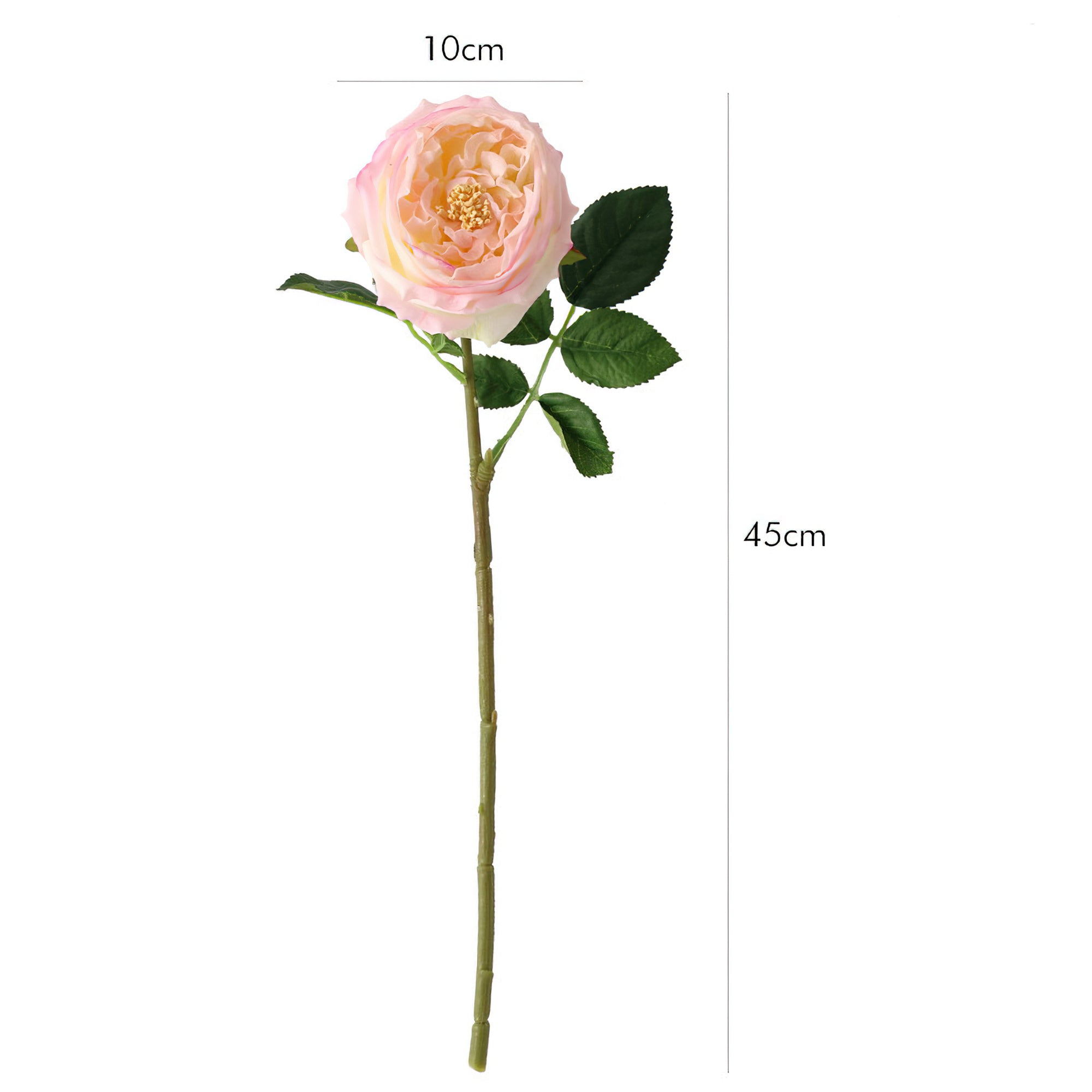 Real Touch Luxurious Austin Rose Artificial Bouquet - Realistic Flowers for Wedding Decor & Photographic Props - Ideal for Table Settings & Gifts