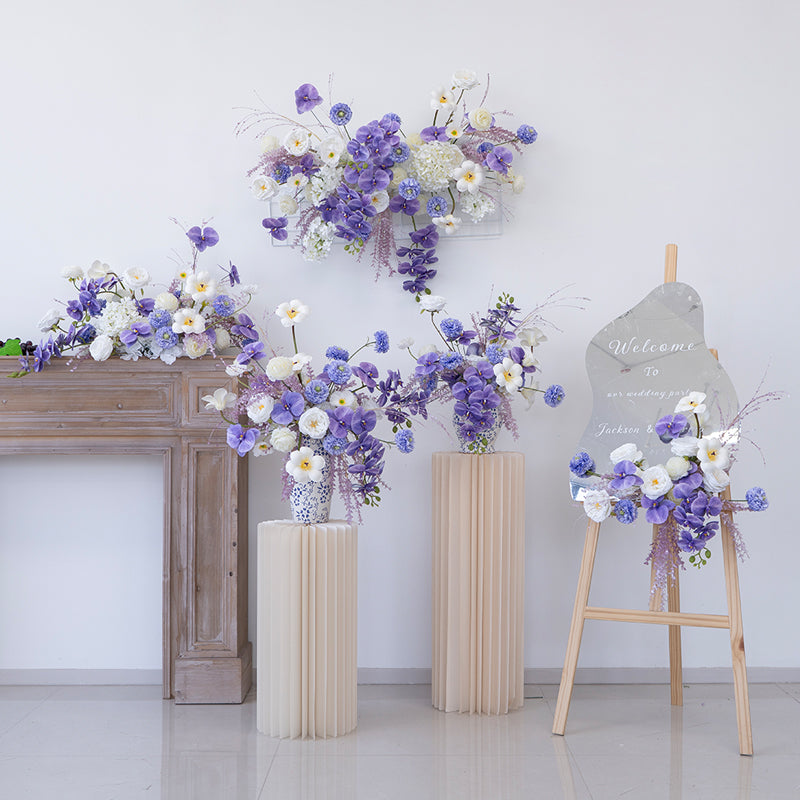 Valar Flower Romantic Wall-Mounted Floral Vase Arrangement – Perfect for Wedding Backdrops & Home Decor FA-289