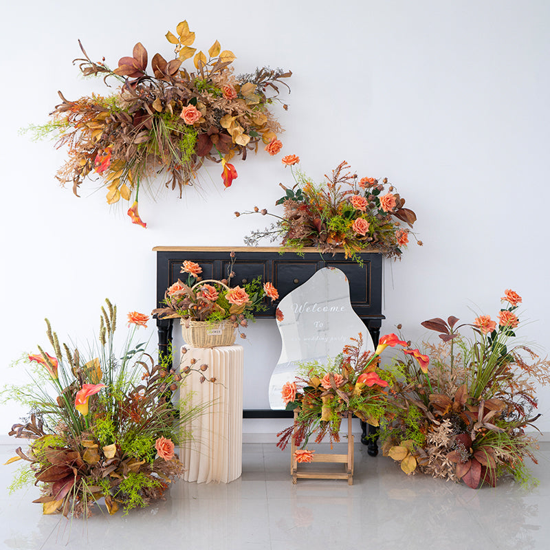 Valar Flower Autumn Wedding Flowers for cozy Wedding Event backdrop FA-288