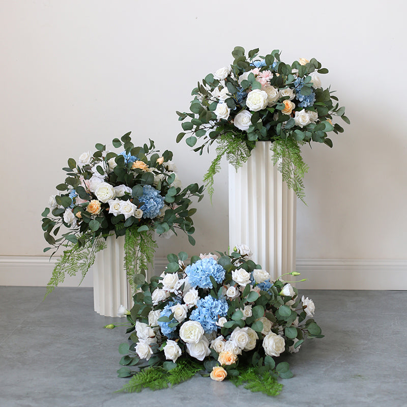 Wedding Floral Decoration Artificial Flower Ball Event Prop for Banquets, Hotels, Main Table, T-stage Aisle Arrangements, and Elegant Faux Flower Displays FA-232