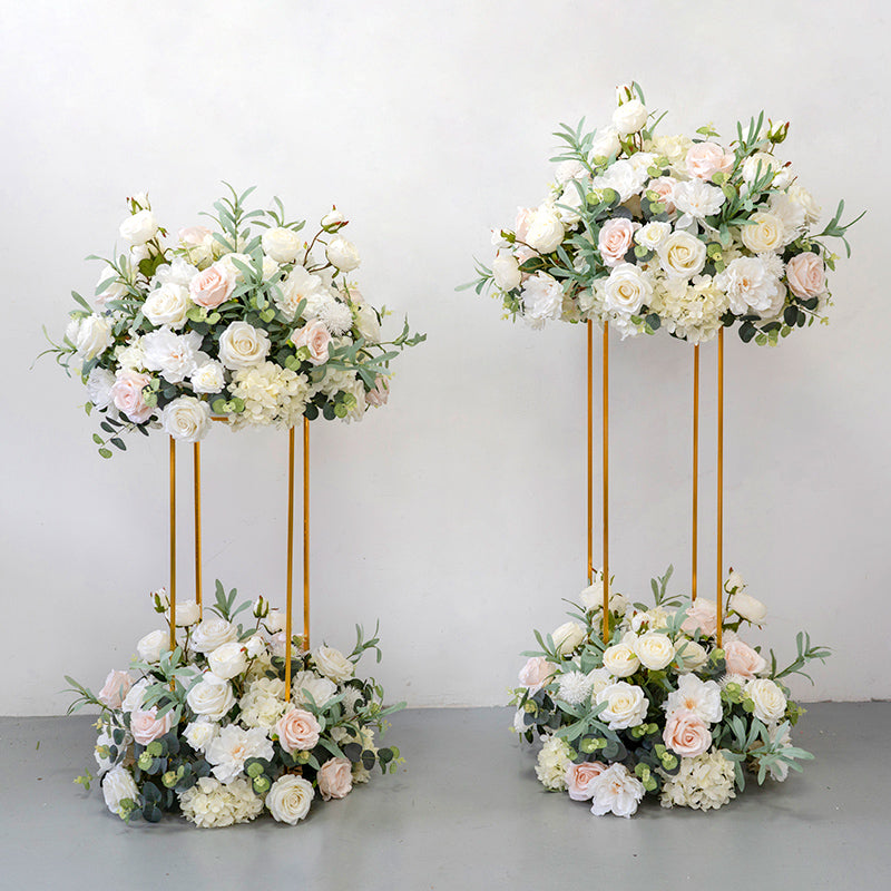 Valar Flower Artificial Flower Ball Stand Set for Wedding Aisle & Event Decoration FA-286