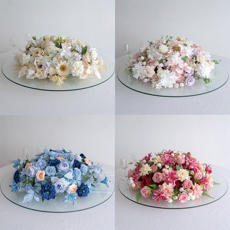 Elegant Round Table Centerpieces – Artificial Flower Arrangements for Wedding Reception, Banquet, or Event Decor TF-111