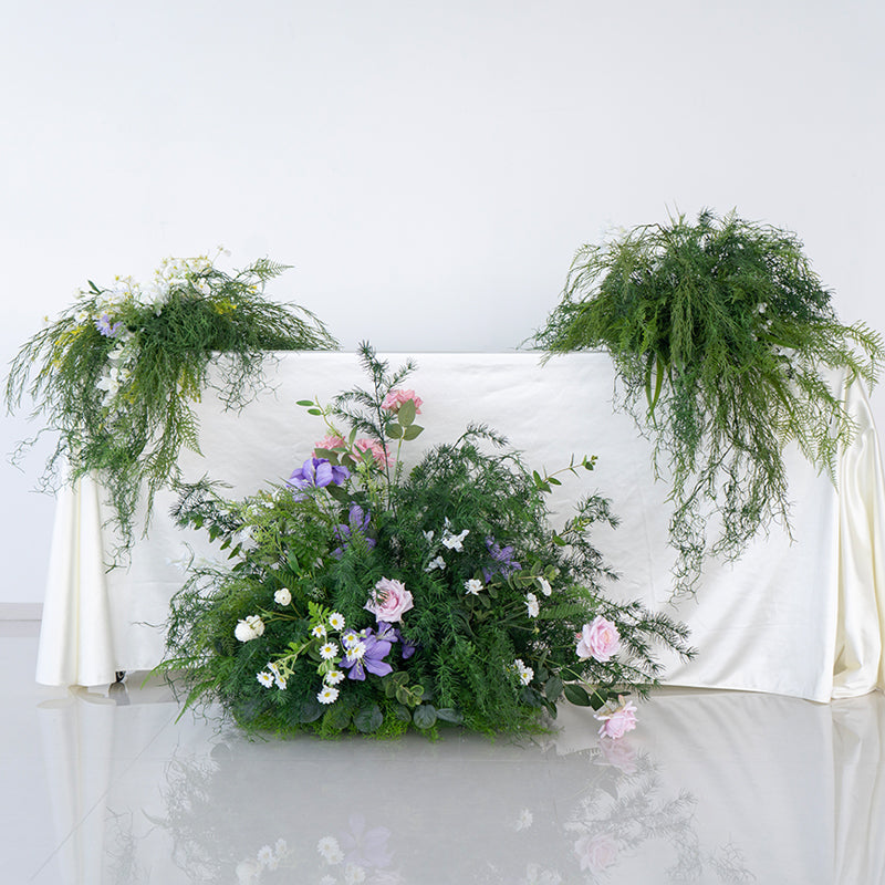 Frühlingsinspiriertes Kunstblumen-Set – Blaues und gelbes Kunstblumen-Set für Veranstaltungen FA-264