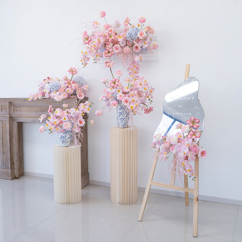 Valar Flower Romantic Wedding Wall Floral Arrangement Set for Ceremony & Reception Decor FA-290