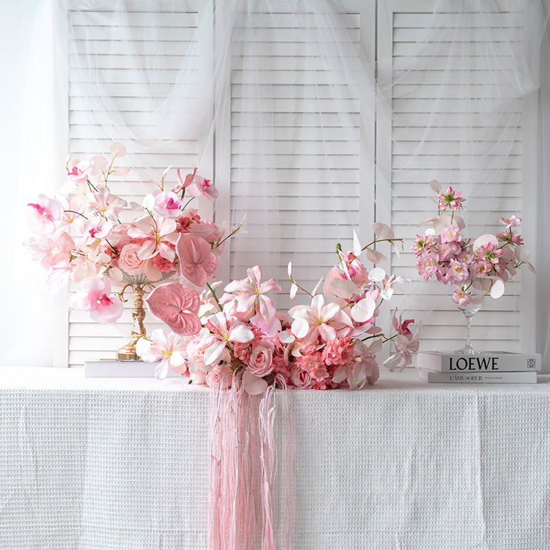 Centros de Mesa Florales, Decoración Artificial para Bodas, Decoración para Fiesta de Compromiso TF-101