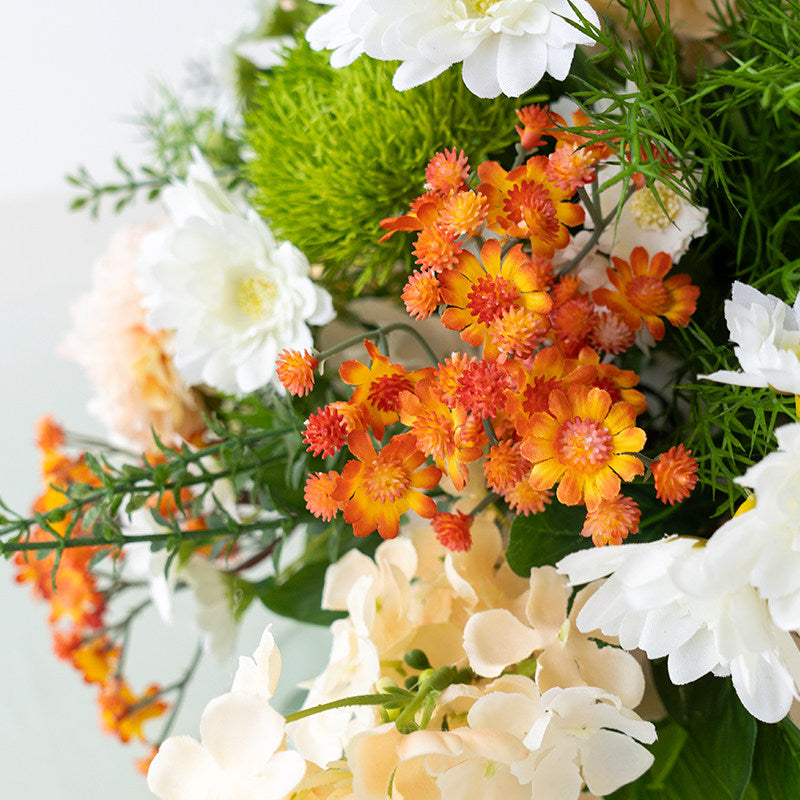 ValarFlower Artificial Floral Table Centerpiece, Wedding Reception Flower Arrangement, Faux Table Decor for Ceremony, Party & Home TF-125