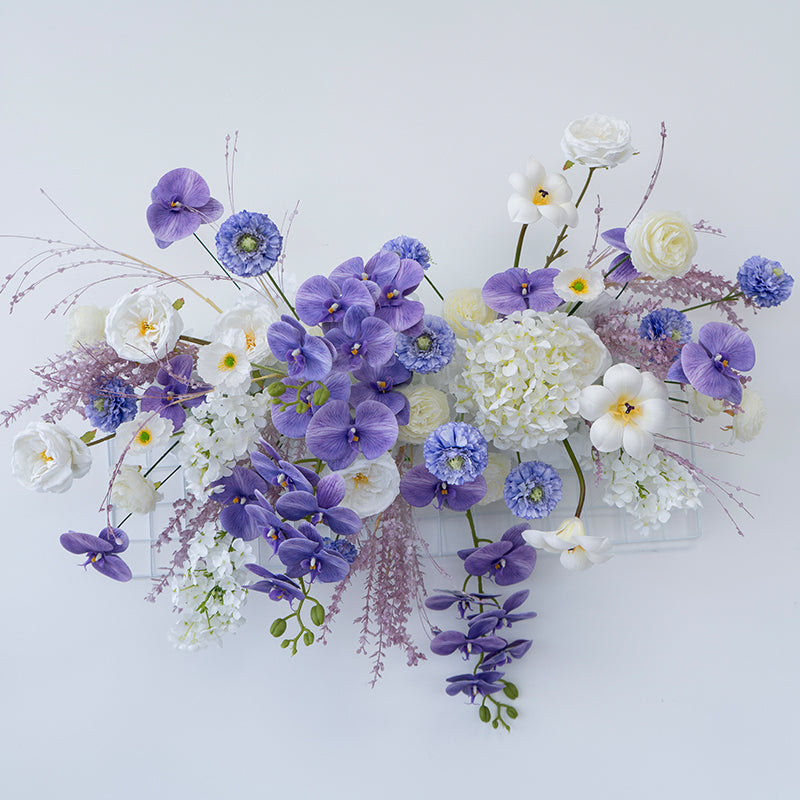 Valar Flower Romantic Wall-Mounted Floral Vase Arrangement – Perfect for Wedding Backdrops & Home Decor FA-289