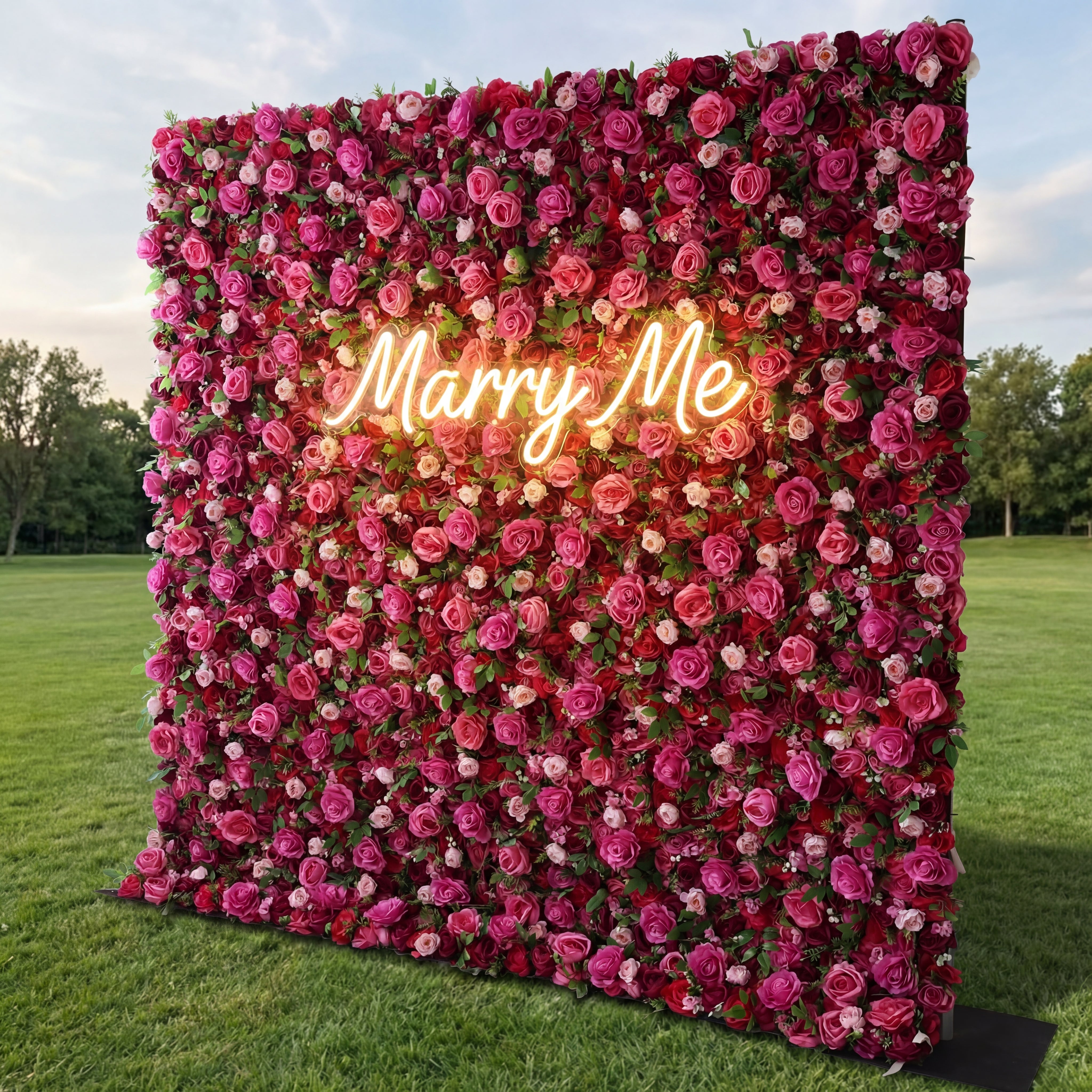 バラールフラワーズ ロールアップファブリック 人工花 壁 結婚式 バックドロップ、フローラルパーティーデコレーション、イベントフォトグラフィー - VF-030