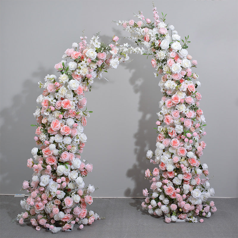 Luxury Artificial Rose Floral Arch – Wedding Ceremony Backdrop, Event Decoration, and Romantic Floral Display VA-328