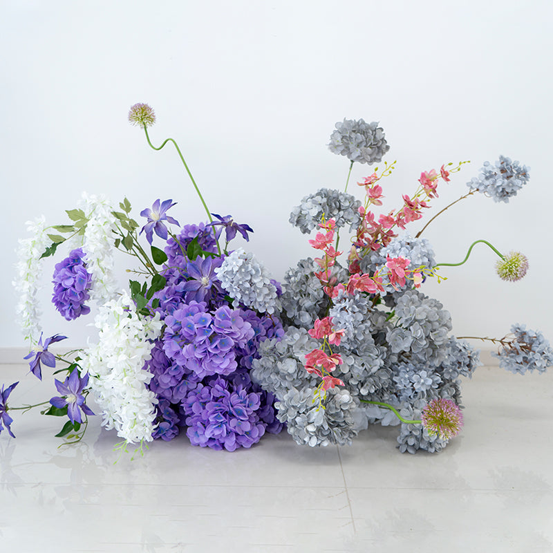 Eleganter Blumenbogen in Mondform für die Hochzeitszeremonie – Künstlicher Blumenbogen für Hochzeiten, Veranstaltungen und besondere Anlässe