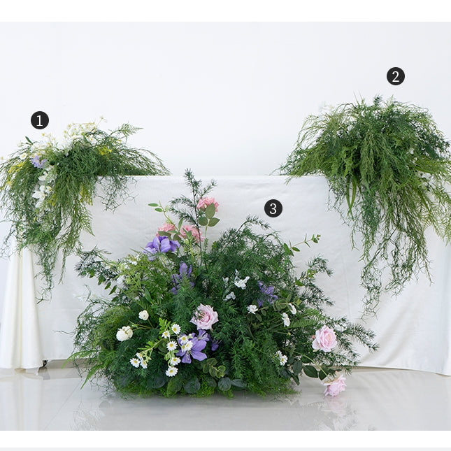 Valar Flower Custom Forest-Inspired Artificial Floral Table Arrangement – Rustic Greenery Wedding Centerpiece Decoration FA-282