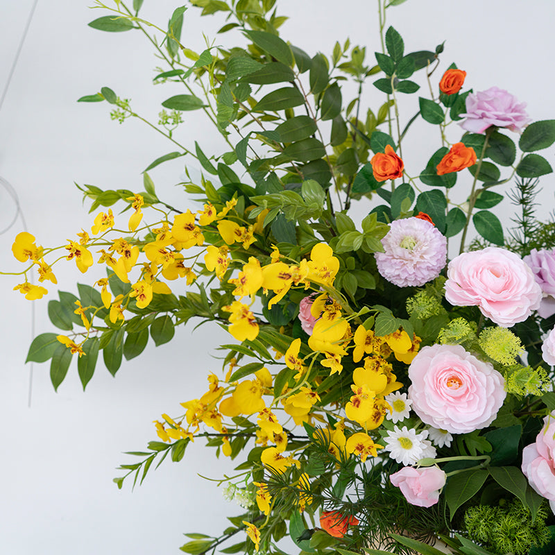 Lush Artificial Floral Arch Arrangement for Wedding Ceremony or Event Backdrop VA-379