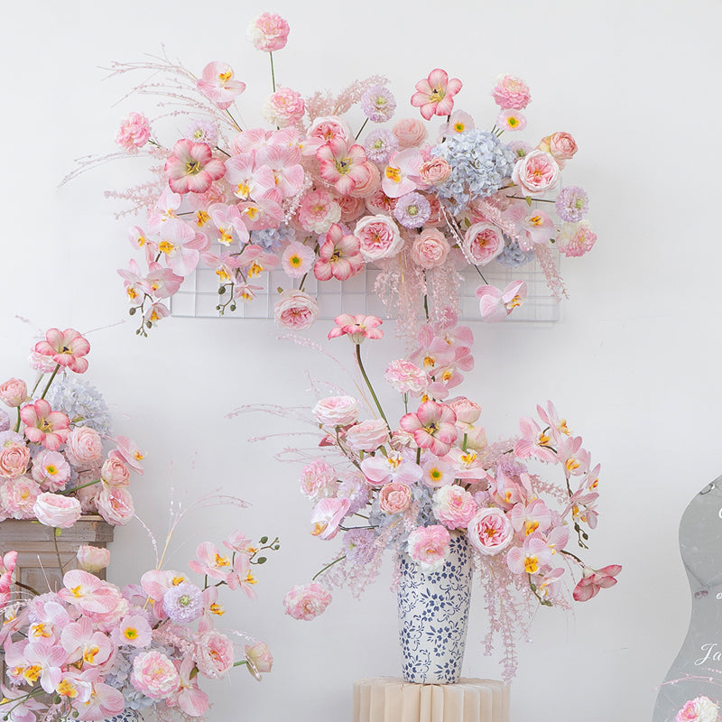 Valar Flower Romantic Wedding Wall Floral Arrangement Set for Ceremony & Reception Decor FA-290