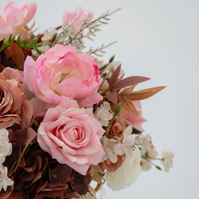 ValarFlower Luxury Artificial Floral Centerpiece, Elegant Faux Flower Table Arrangement, Wedding Reception Decor, Event Decoration TF-132