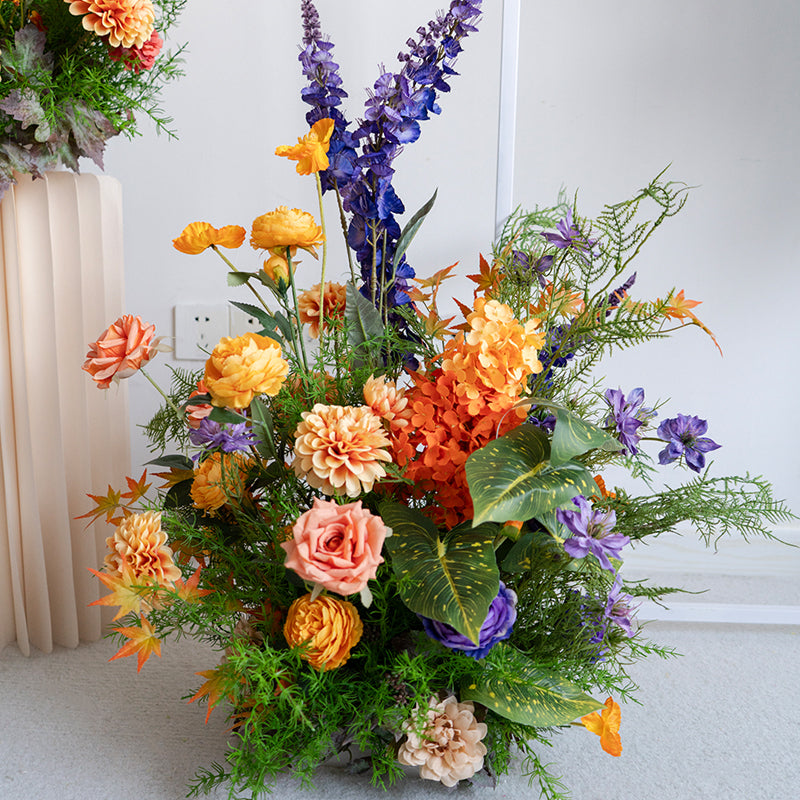 Herbstliches Blumenarrangement-Set, Künstliches Blumendekor, Hochzeitskulisse, Event-Party-Dekor FA-204