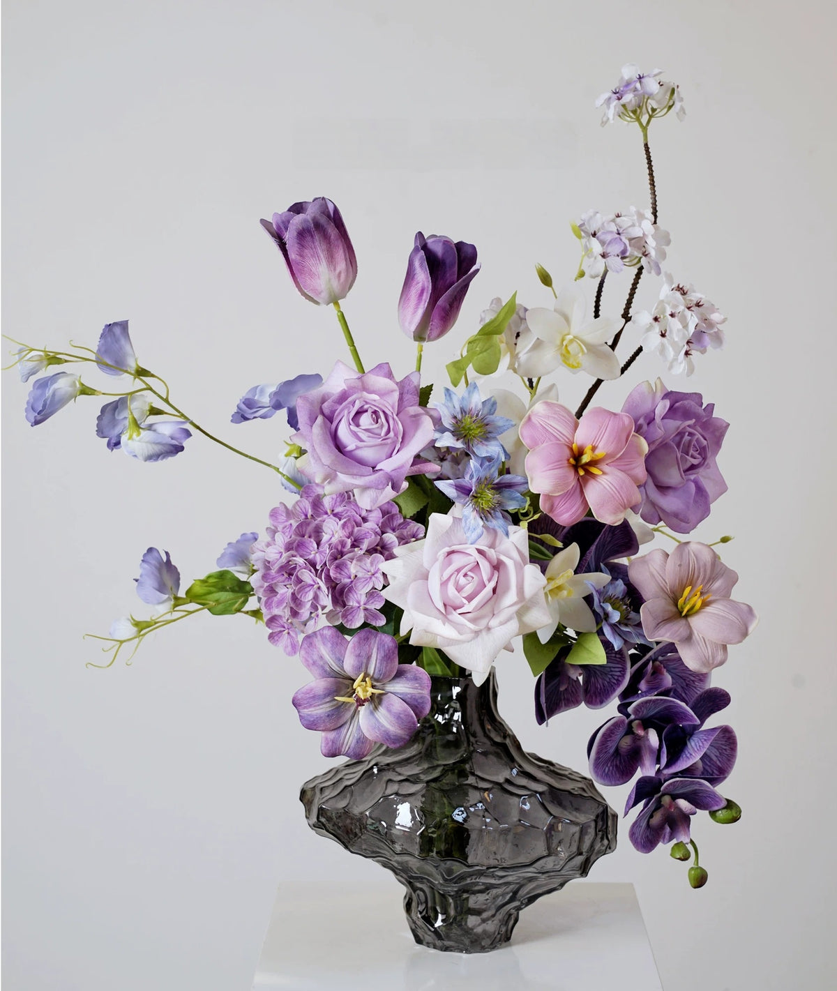 Elegantes Blumenstrauß-Arrangement mit Herbstmotiv | Luxuriöse Kunstblumen für Hochzeiten und Inneneinrichtung VB-113 (ohne Vase)