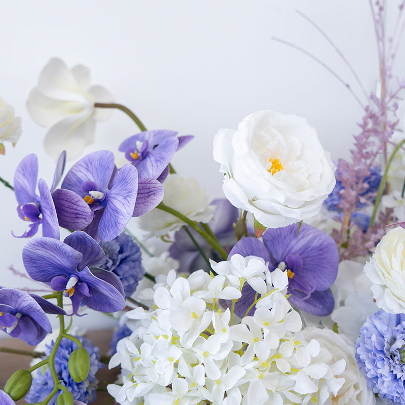 Valar Flower Romantic Wall-Mounted Floral Vase Arrangement – Perfect for Wedding Backdrops & Home Decor FA-289