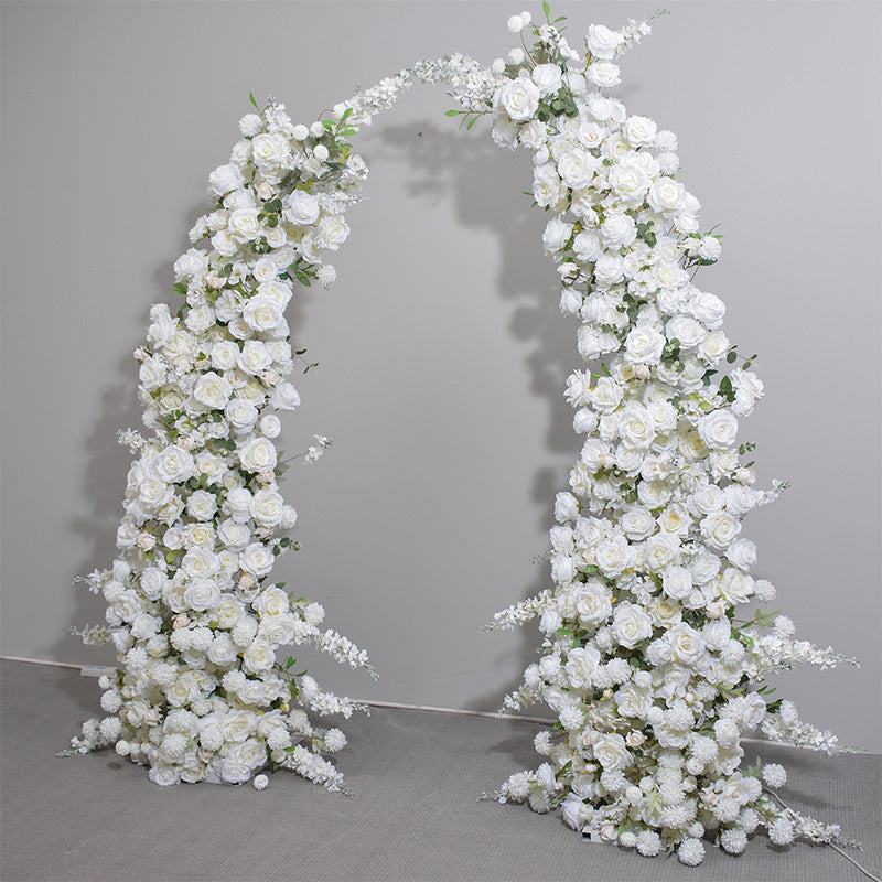 Luxury Artificial Rose Floral Arch – Wedding Ceremony Backdrop, Event Decoration, and Romantic Floral Display VA-328