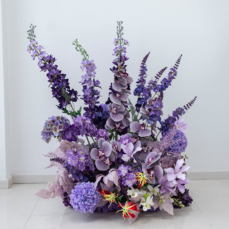Valar Flower Elegant Purple Artificial Flower Set – Faux Floral Decoration for Birthday, Wedding & Event Backdrop FA-284