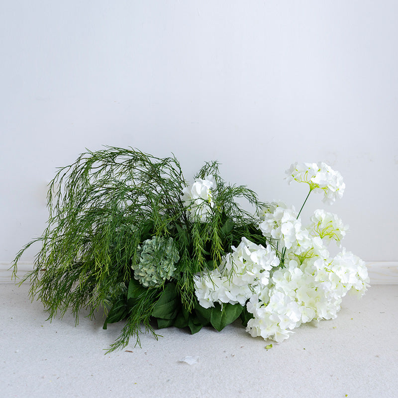 Eleganter Blumenbogen in Mondform für die Hochzeitszeremonie – Künstlicher Blumenbogen für Hochzeiten, Veranstaltungen und besondere Anlässe