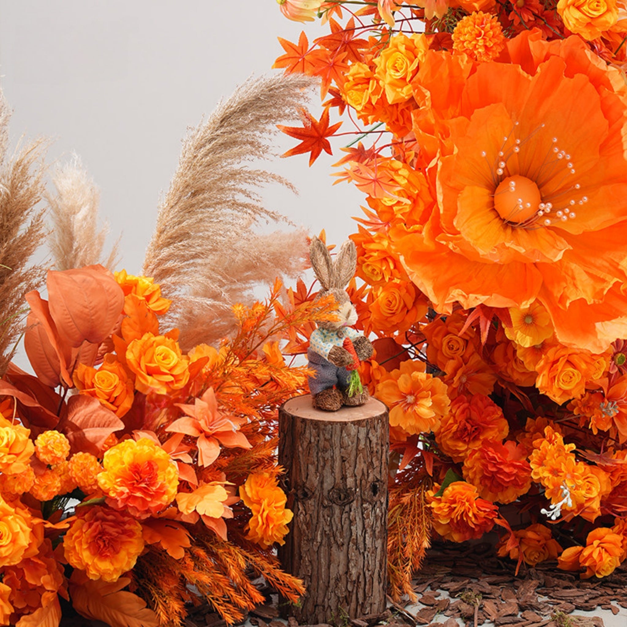 Arco de Cuerno Rosa Romántico Valar, Fondo Floral Artificial, Decoración para Propuestas y Ceremonias de Boda, Prop Elegante para Fotografía de Eventos VA-341