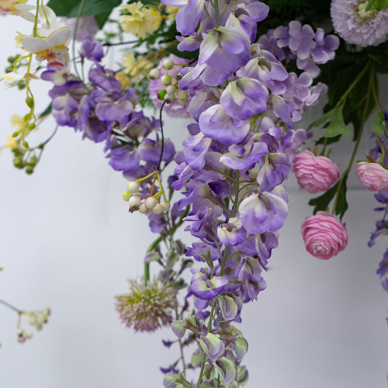 Valar Flower Whimsical Wisteria-Inspired Artificial Floral Set for Wall & Table Decor FA-292