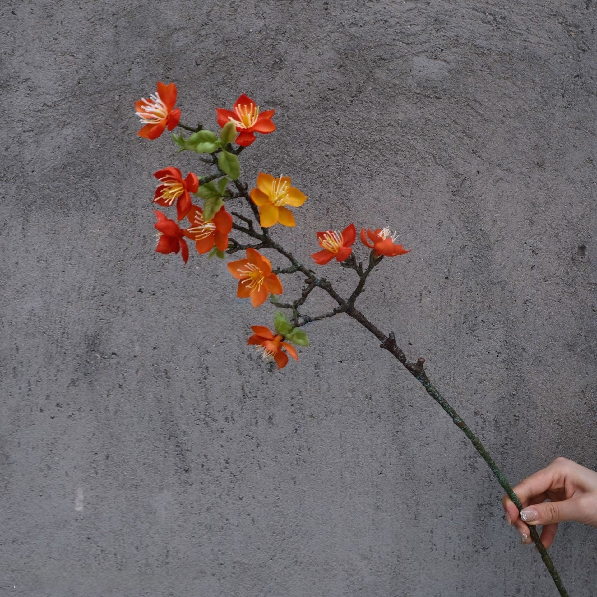 3D Artificial Plum Blossom Branches by Valar Flower – Lifelike Wax Flower Sprays for Spring Festivals & Arrangements FS-1074