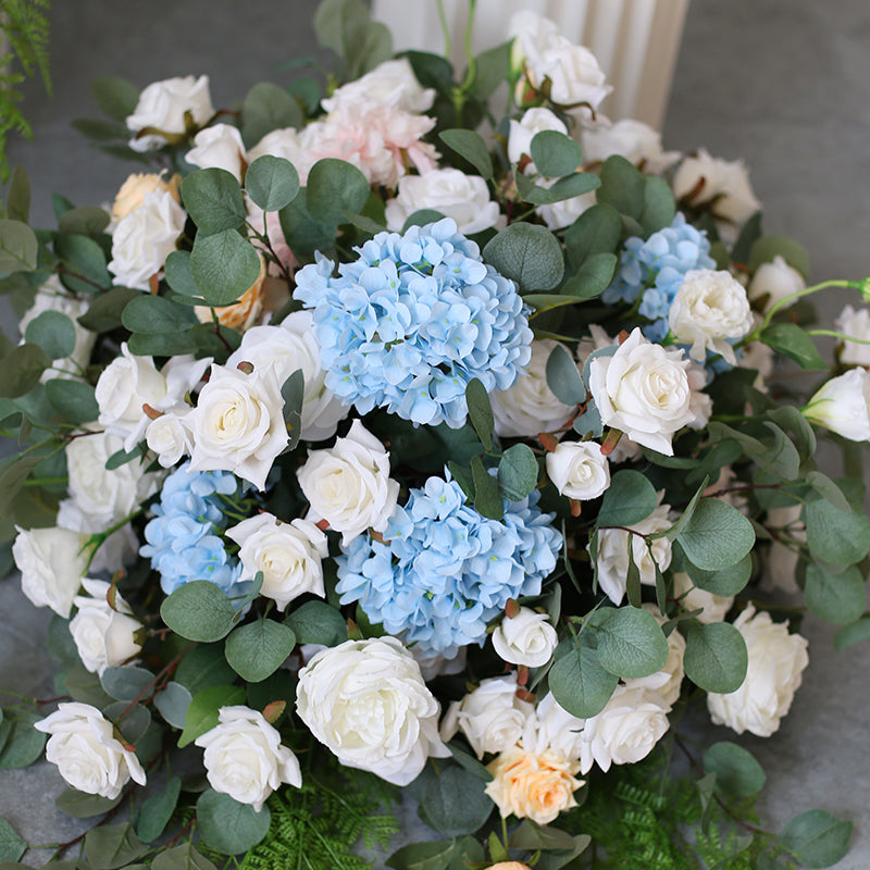 Wedding Floral Decoration Artificial Flower Ball Event Prop for Banquets, Hotels, Main Table, T-stage Aisle Arrangements, and Elegant Faux Flower Displays FA-232