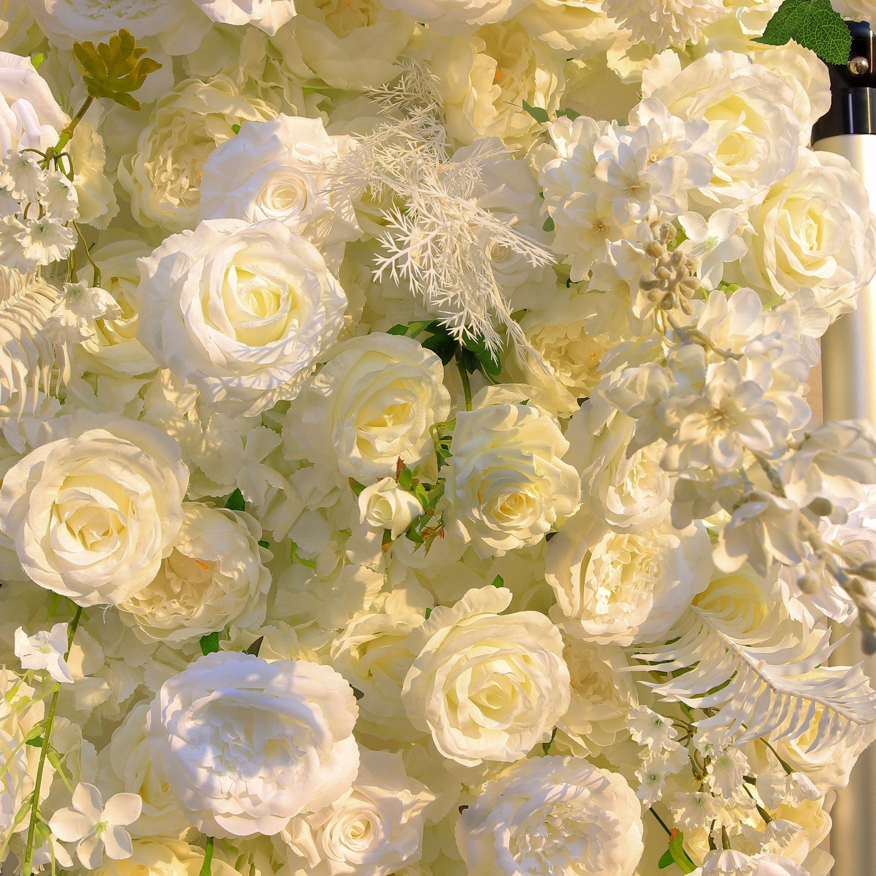 Elegant All-White Faux Floral Archway – Rectangular Flower Frame for Weddings, Parties, and Photoshoots VA-356