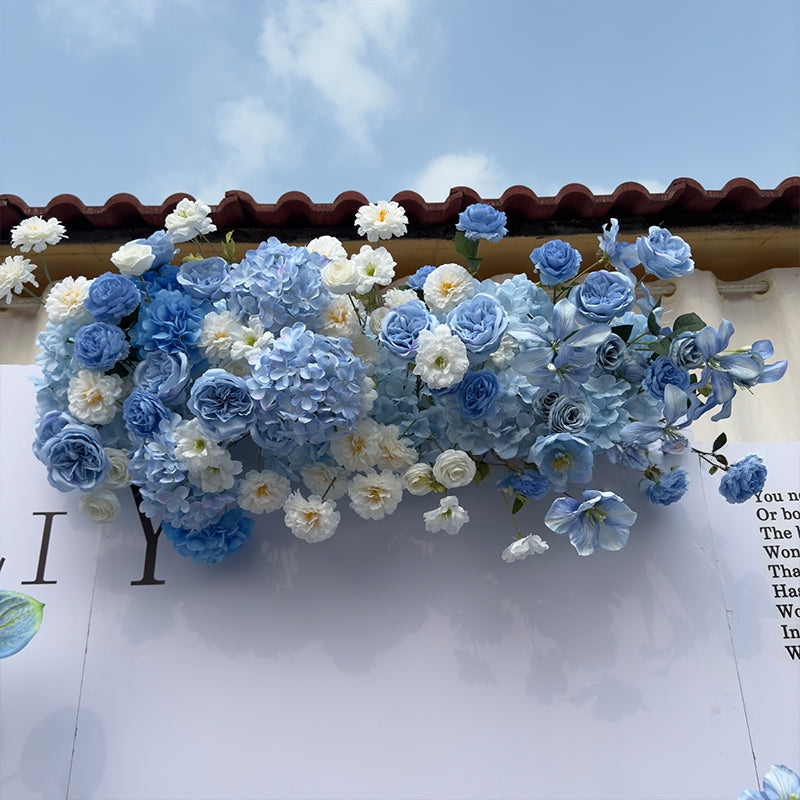 Frühlingsinspiriertes Kunstblumen-Set – Blaues und gelbes Kunstblumen-Set für Veranstaltungen FA-264