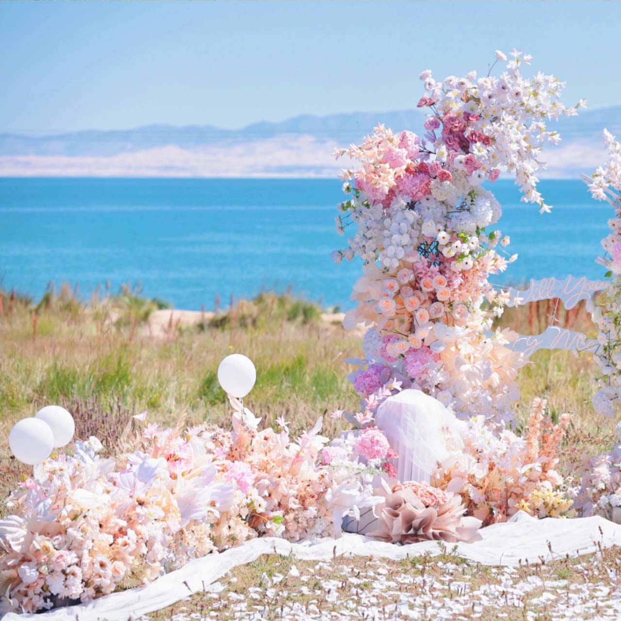 6x7 ft 우아한 인조 꽃 아치 - 결혼식 및 파티 배경 장식 | 보헤미안/시골 스타일 이벤트 및 의식을 위한 꽃 장식 VA-324