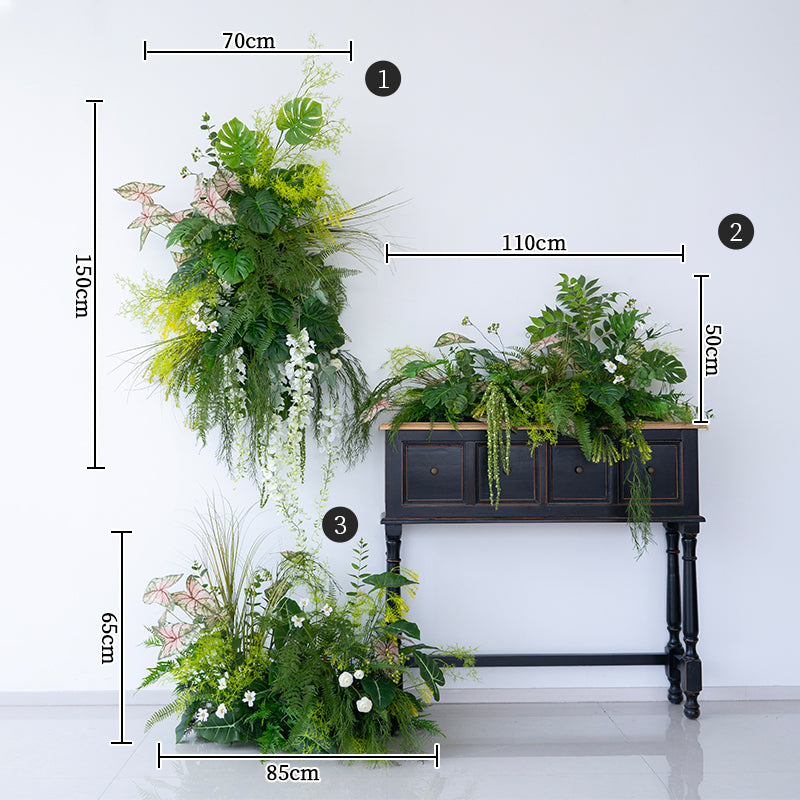 Valar Flower Tropical-Inspired Artificial Greenery Decoration Set for Ceremony & Venue Decor FA-301