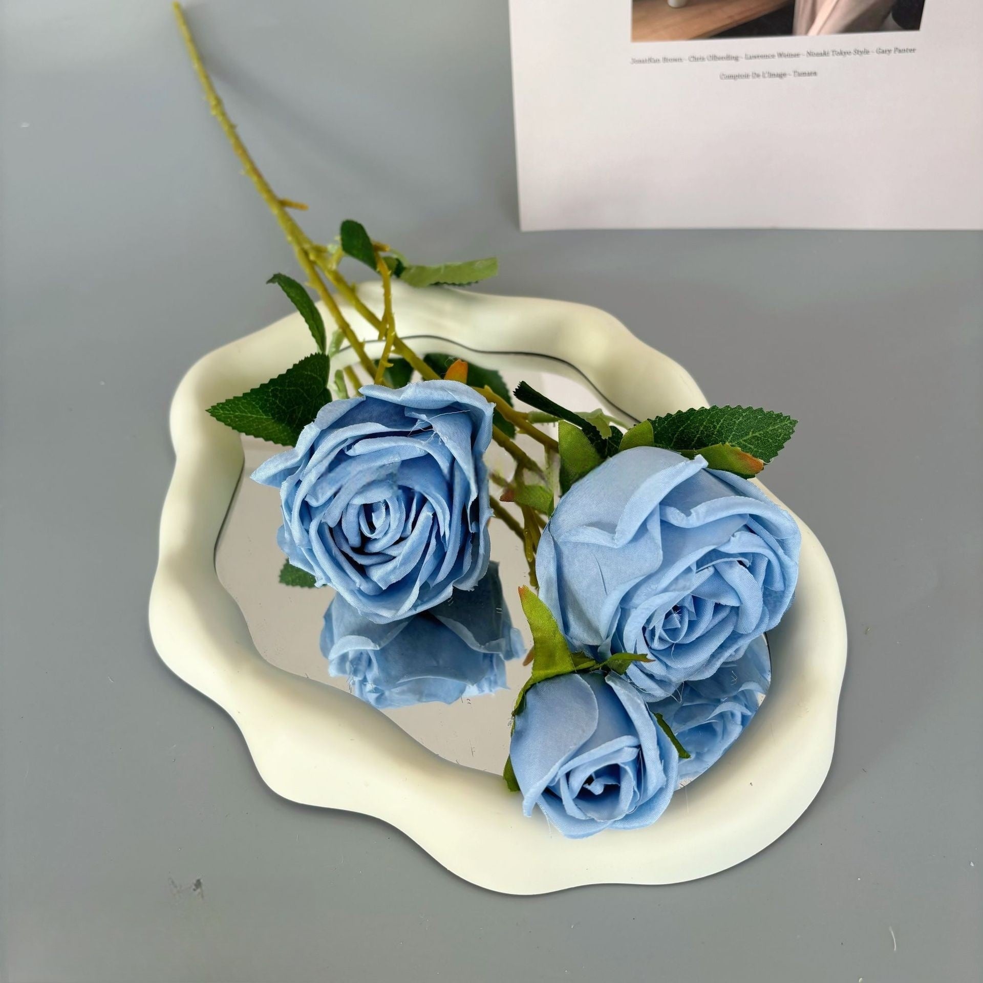 Schwarz-rosa Kunstblumen-Set – Moderne Geburtstagsparty-Hintergrunddekoration mit Kunstblumenarrangement FA-255