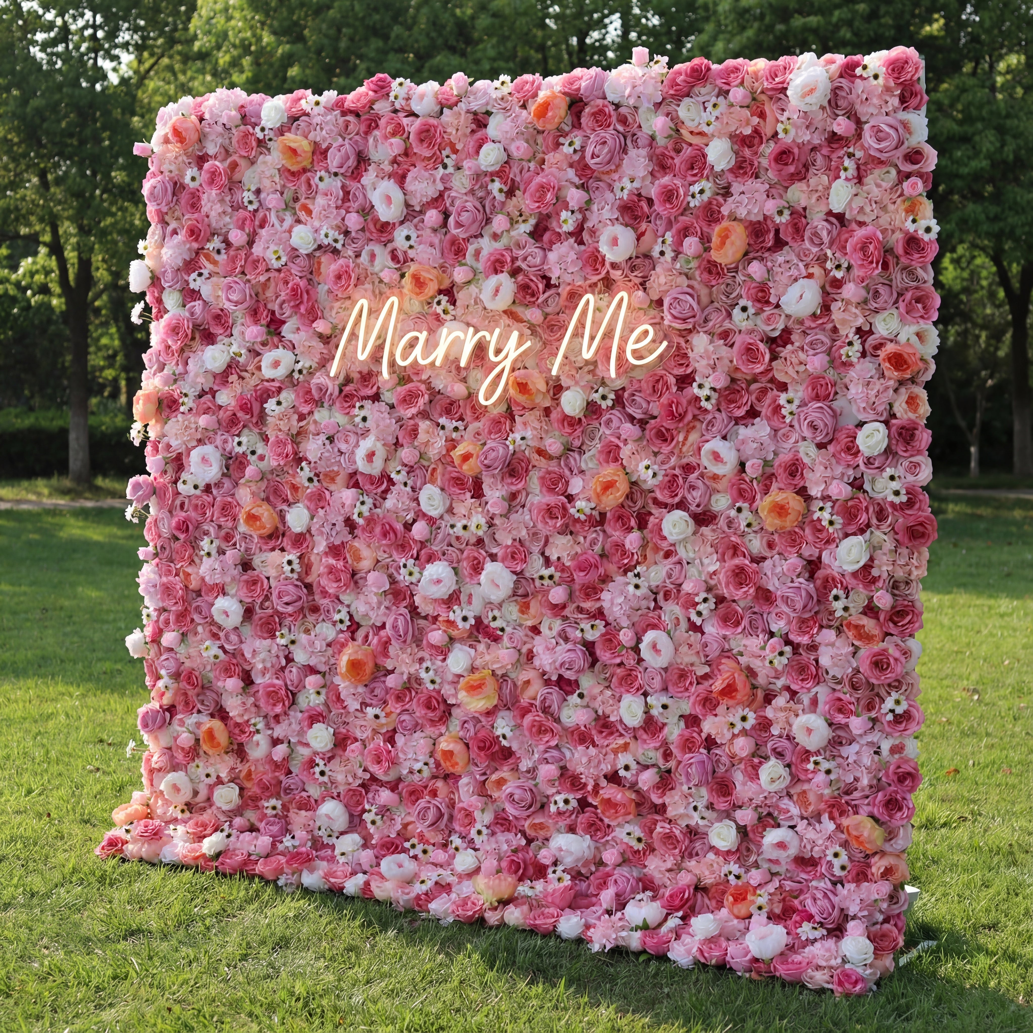 バラールフラワーズ ロールアップファブリック 人工花 壁 結婚式 バックドロップ、フローラルパーティーデコレーション、イベントフォトグラフィー - VF-122