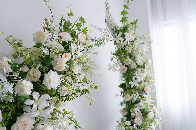 Boho Forest Horn Arch Flower Set | Artificial Greenery Wedding Backdrop Decor VA-373