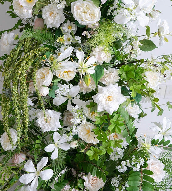 Boho Forest Horn Arch Flower Set | Artificial Greenery Wedding Backdrop Decor VA-373