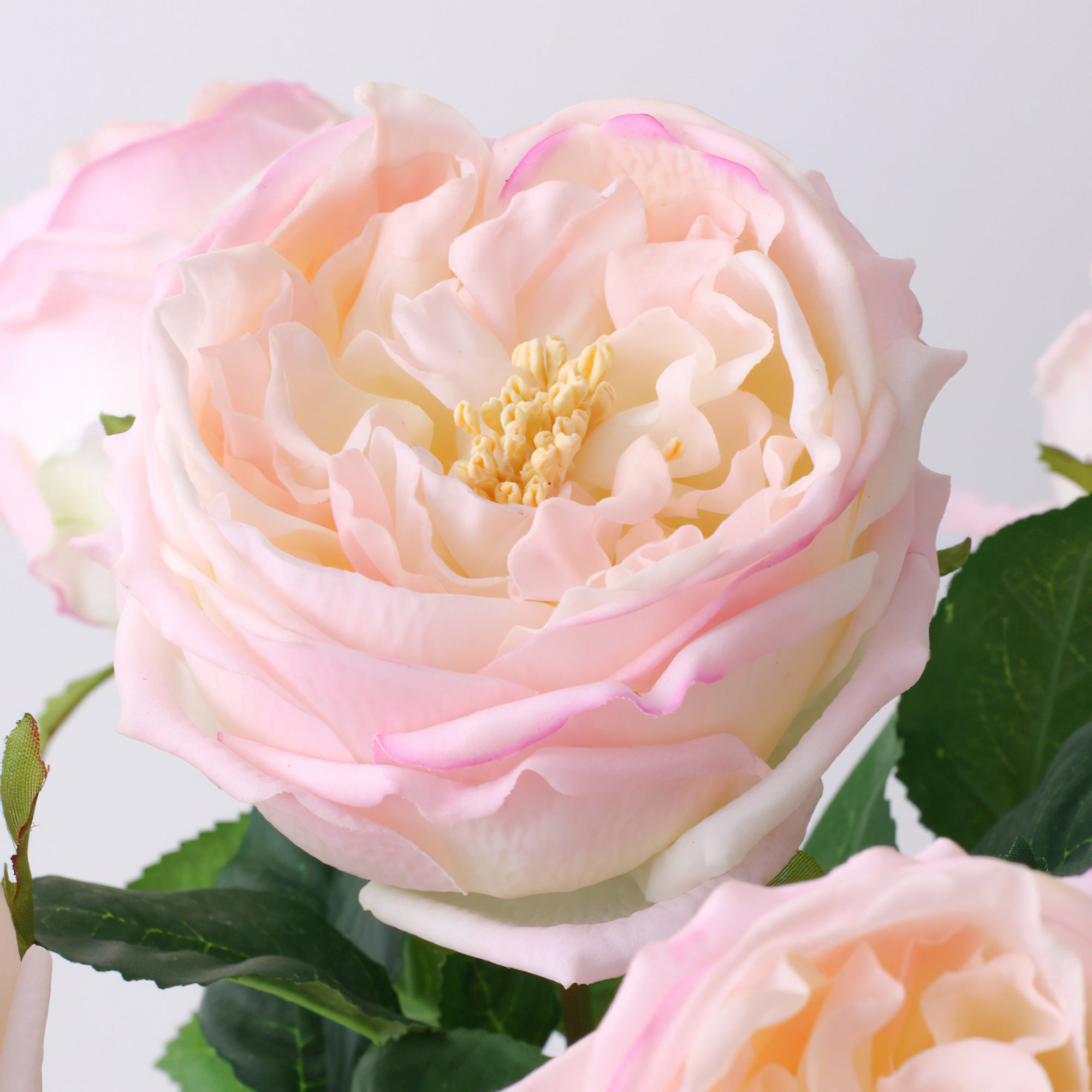 Real Touch Luxurious Austin Rose Artificial Bouquet - Realistic Flowers for Wedding Decor & Photographic Props - Ideal for Table Settings & Gifts