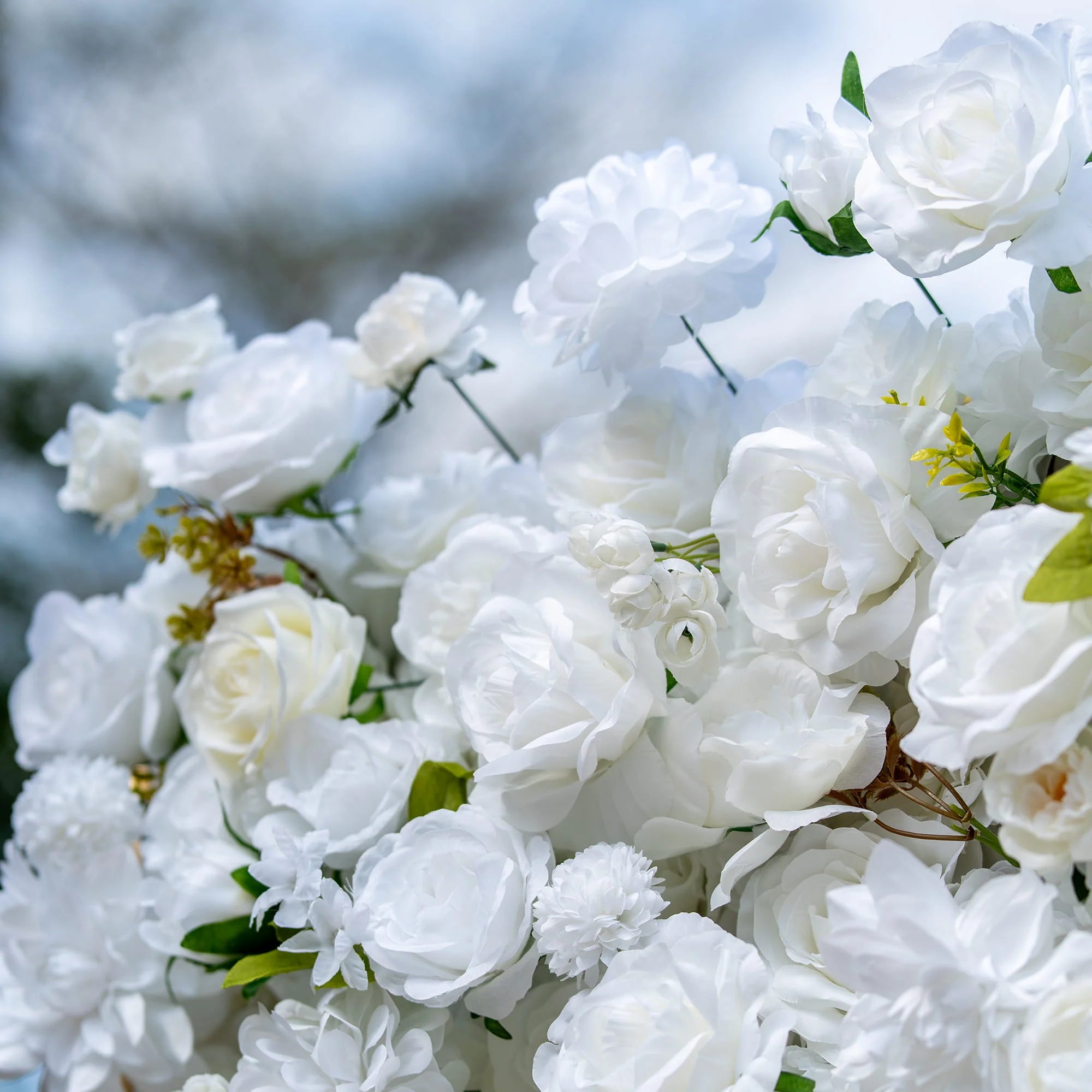 Valar 꽃 롤업 패브릭 인공 꽃 벽 웨딩 배경, 꽃 파티 장식, 이벤트 사진-VF-342