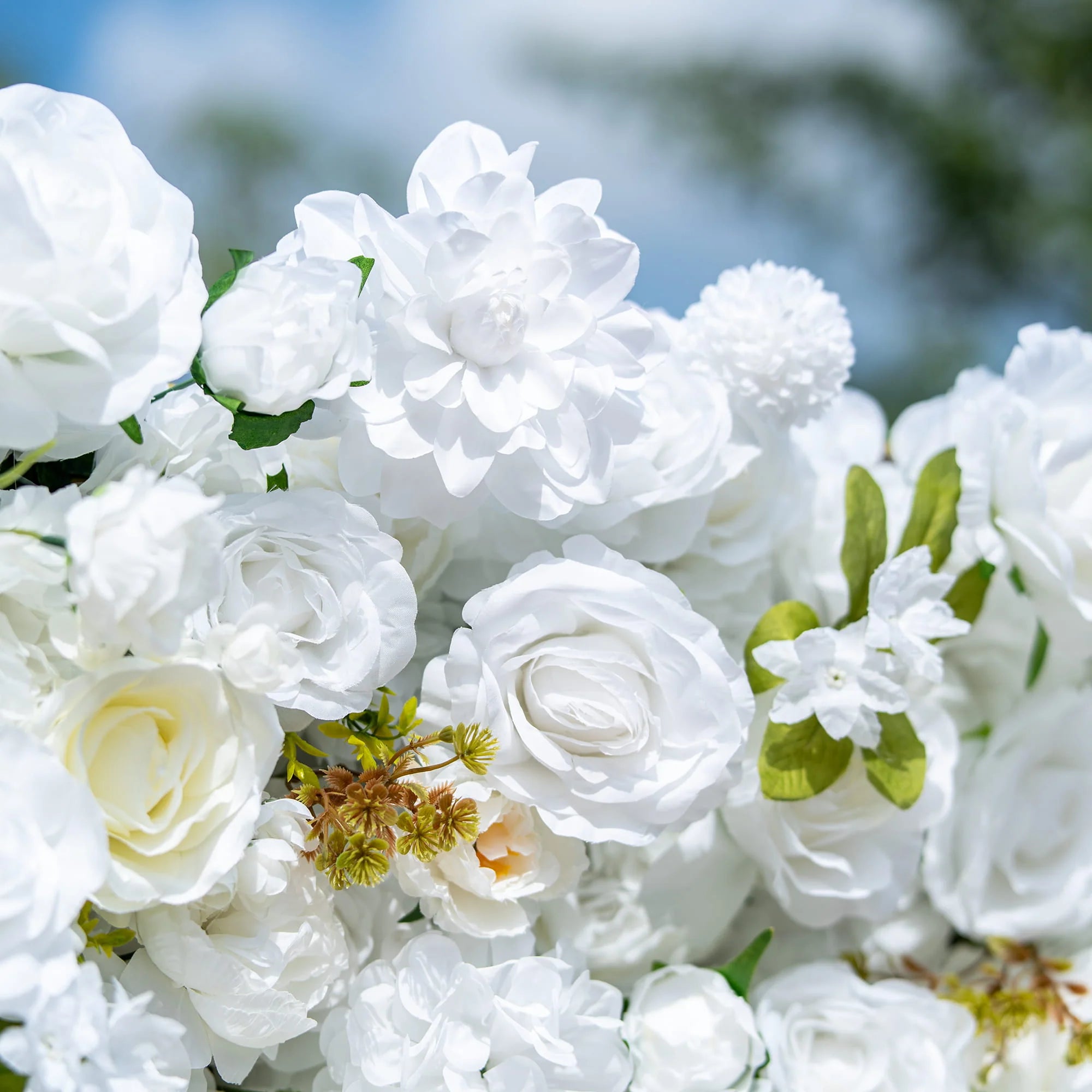 Valar 꽃 롤업 패브릭 인공 꽃 벽 웨딩 배경, 꽃 파티 장식, 이벤트 사진-VF-342