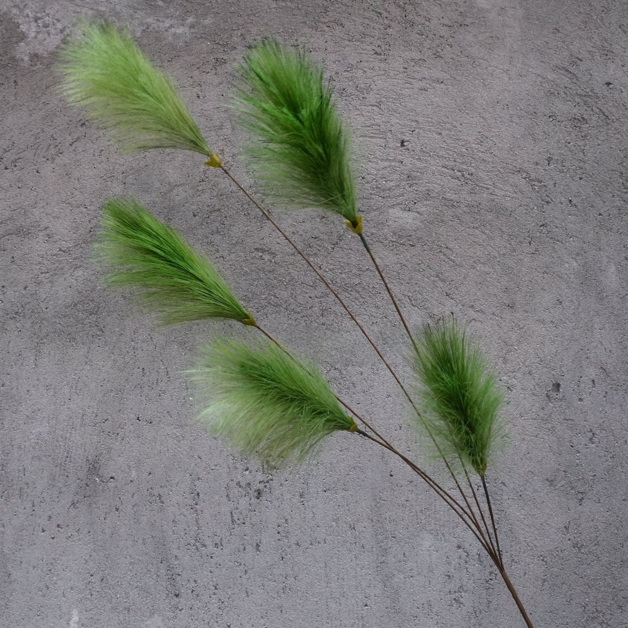 Valar Flower Dopamine Decor Bunny Tails – 5-Head Faux Feather Grass for Vases, Boho & Pastel Interiors FS-1071