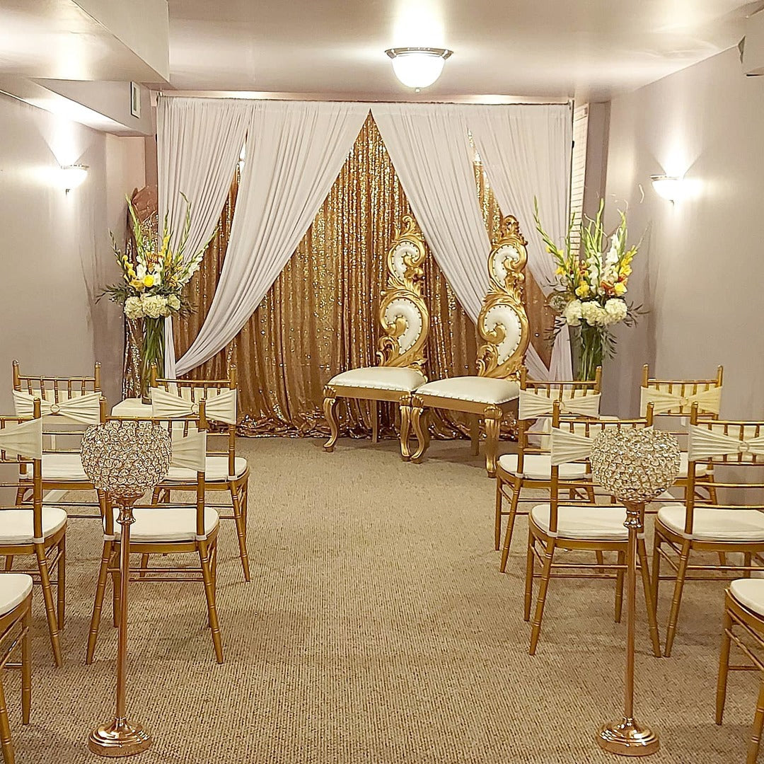 ValarFlower Adjustable Aluminum Dual-Layer Frame Wedding Backdrop Stand – Perfect for Flower Walls, Exhibition Backdrops, Event Decorations