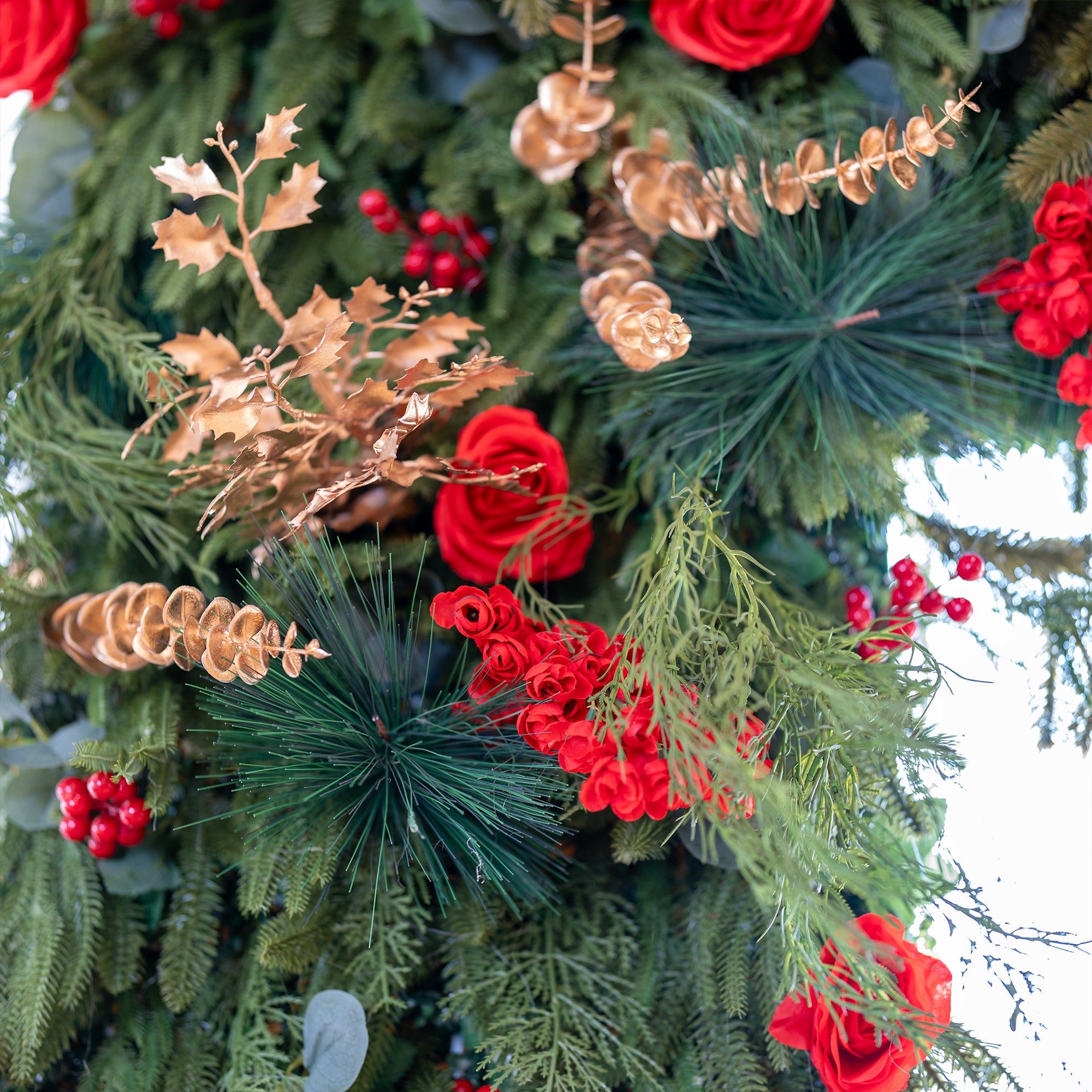 Eleganter Blumenbogen in Mondform für die Hochzeitszeremonie – Künstlicher Blumenbogen für Hochzeiten, Veranstaltungen und besondere Anlässe