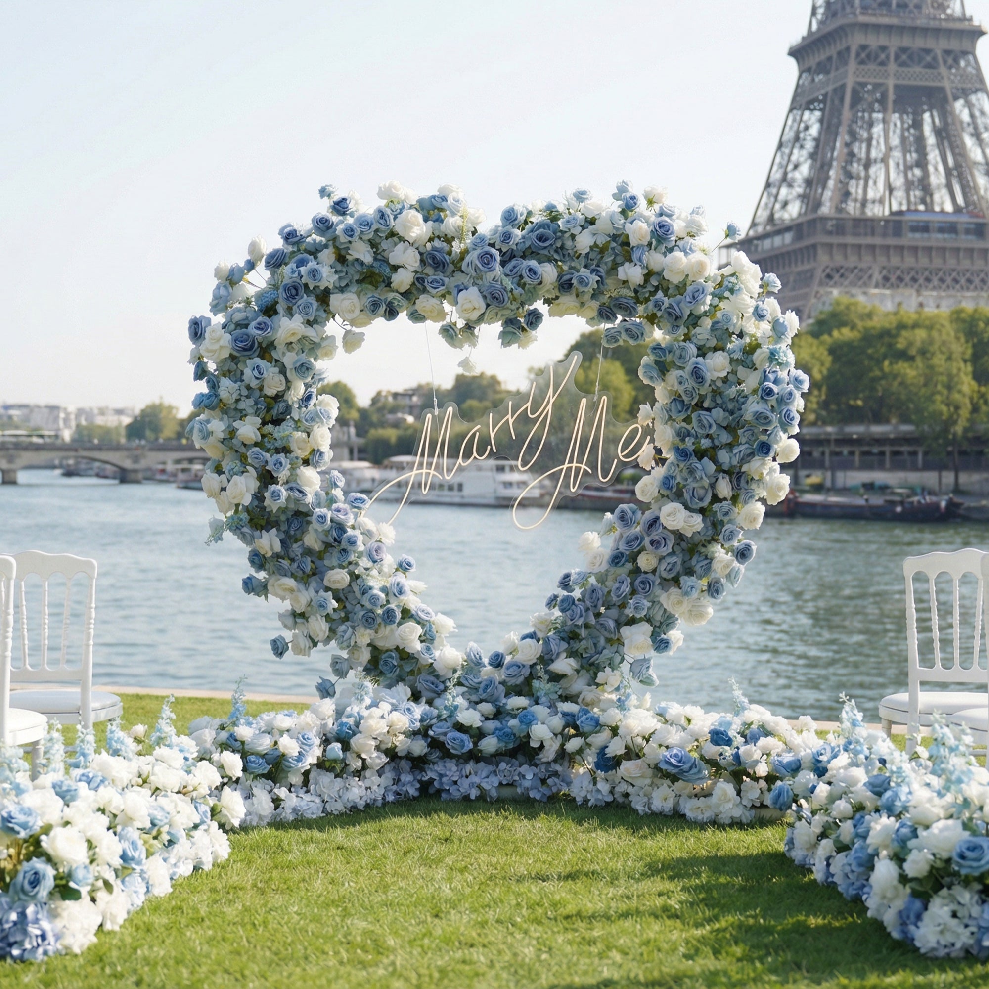 ハート型人工バラアーチ – ロマンチックな結婚式のセレモニーバックドロップ、イベント装飾、フラワーディスプレイ HA-403