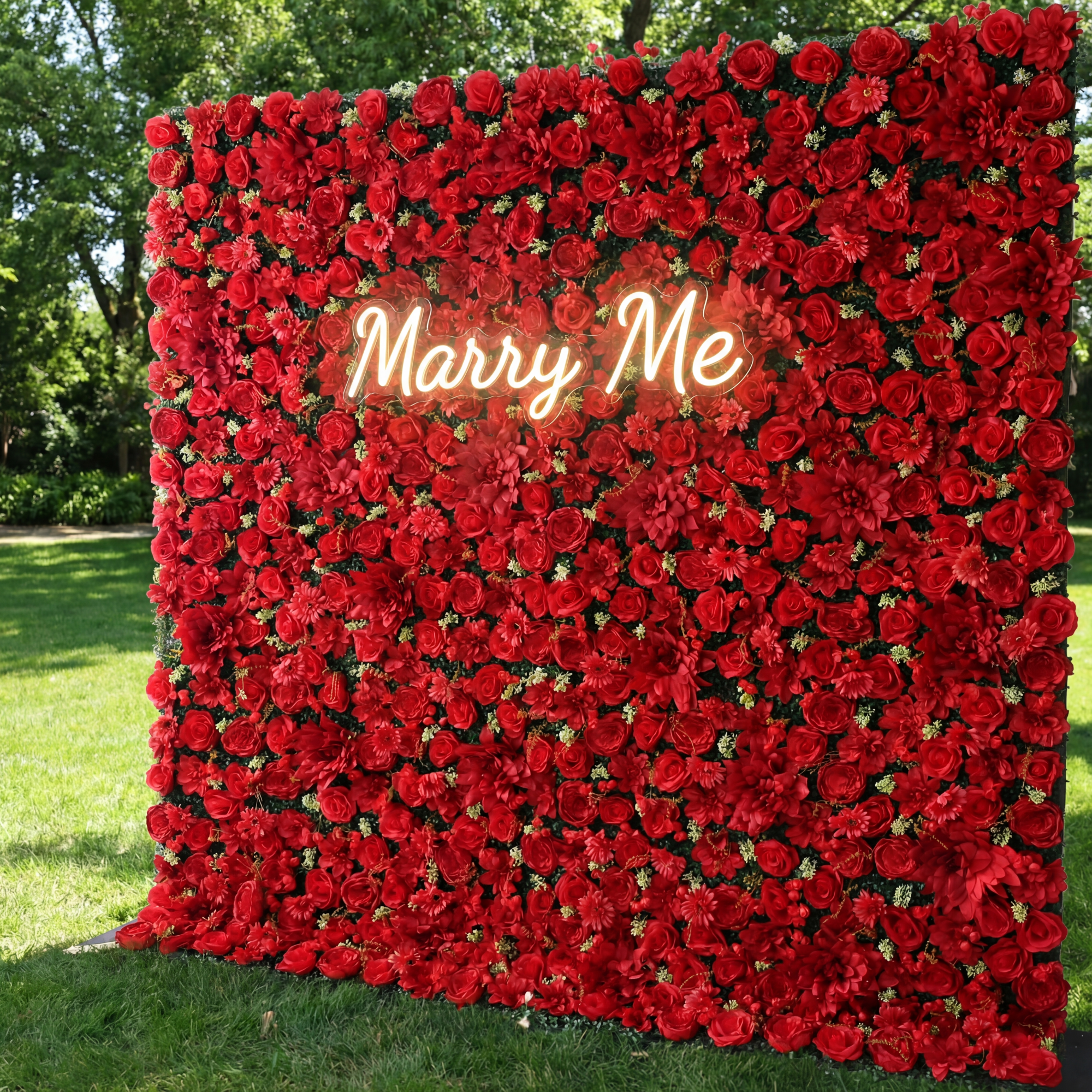 バラールフラワーズ ロールアップファブリック 人工花 壁 結婚式 バックドロップ、フローラルパーティーデコレーション、イベントフォトグラフィー - VF-300