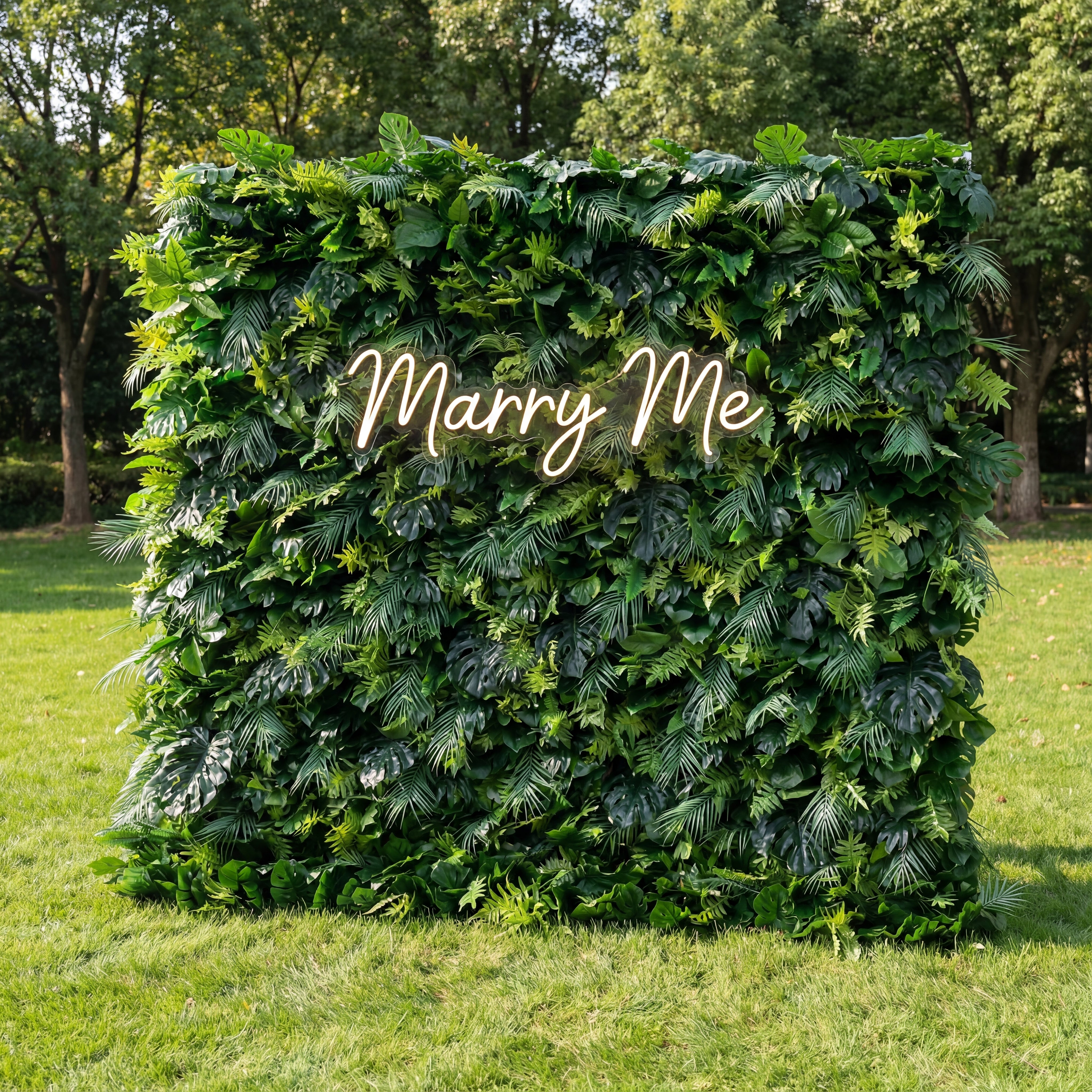 Valar Flowers Roll Up Fabric Artificial Grass Wall Wedding Backdrop, F