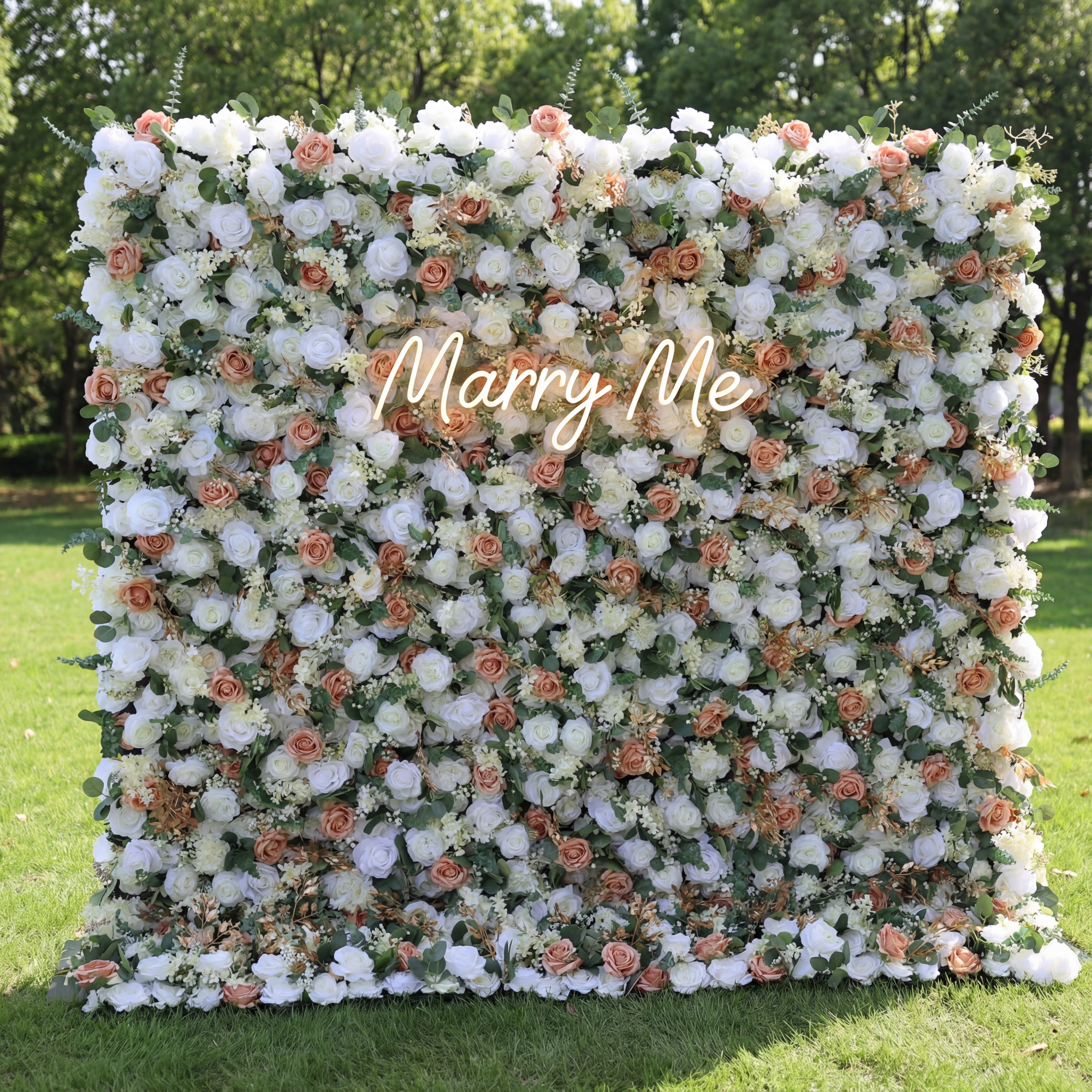 バラールフラワーズ ロールアップファブリック 人工花 壁 結婚式 バックドロップ、フローラルパーティーデコレーション、イベントフォトグラフィー - VF-358