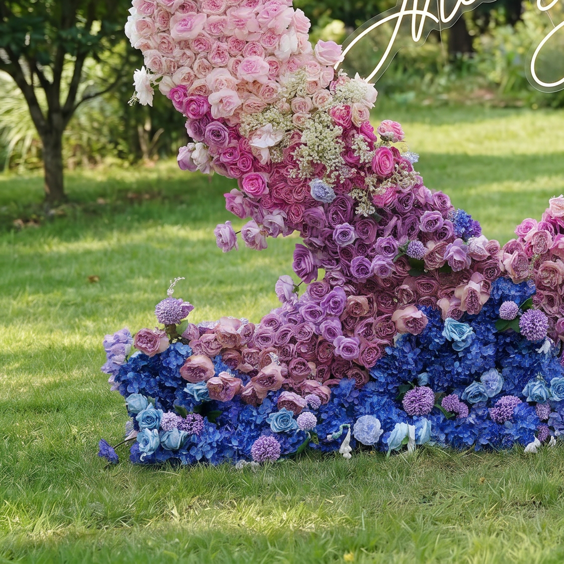 ハート型人工バラアーチ – ロマンチックな結婚式のセレモニーバックドロップ、イベント装飾、フラワーディスプレイ HA-403
