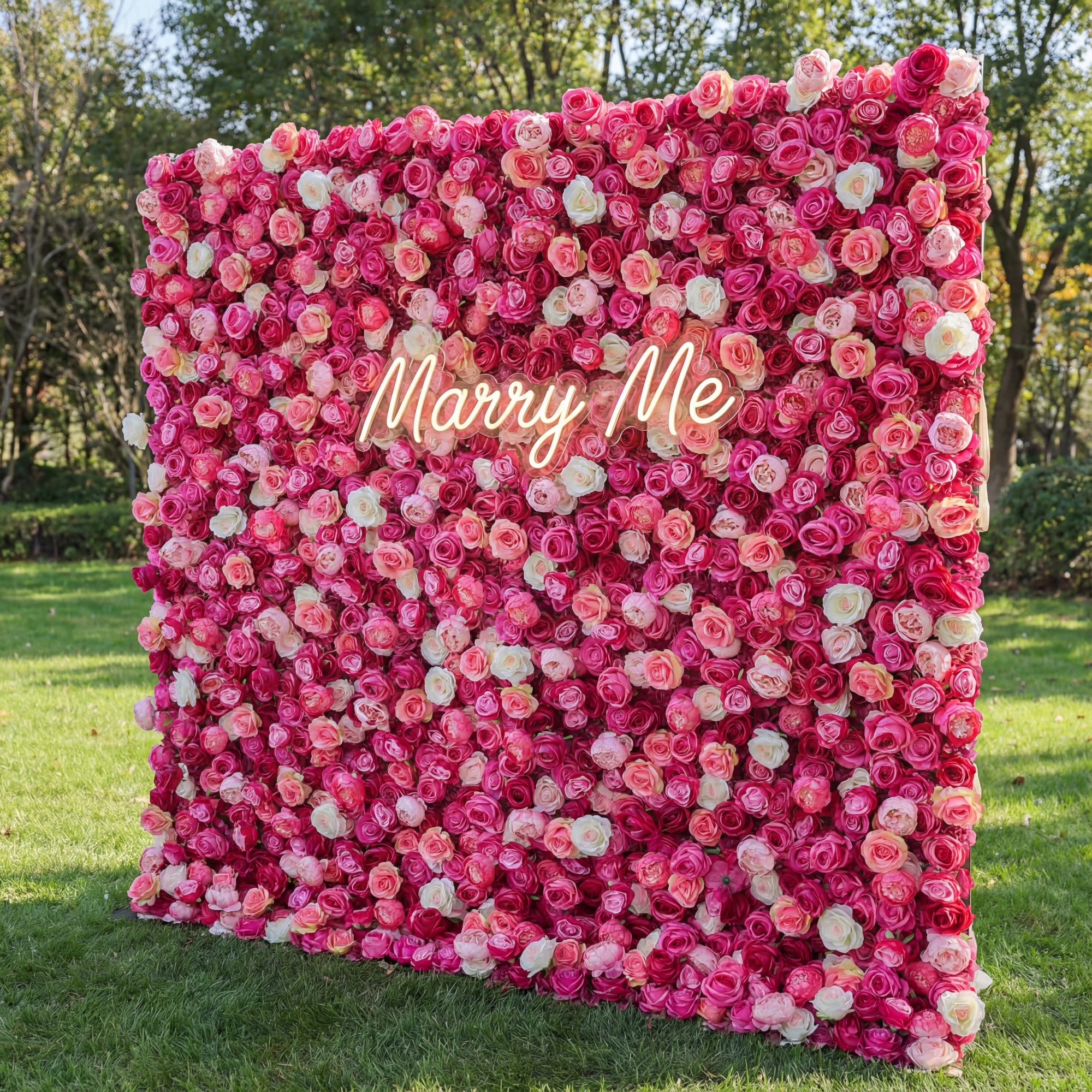 جدار زهرة فالار وردي زهري نابض بالحياة 5D – مثالي لتزيين حفلات الزفاف الرومانسية والفعاليات VF-403