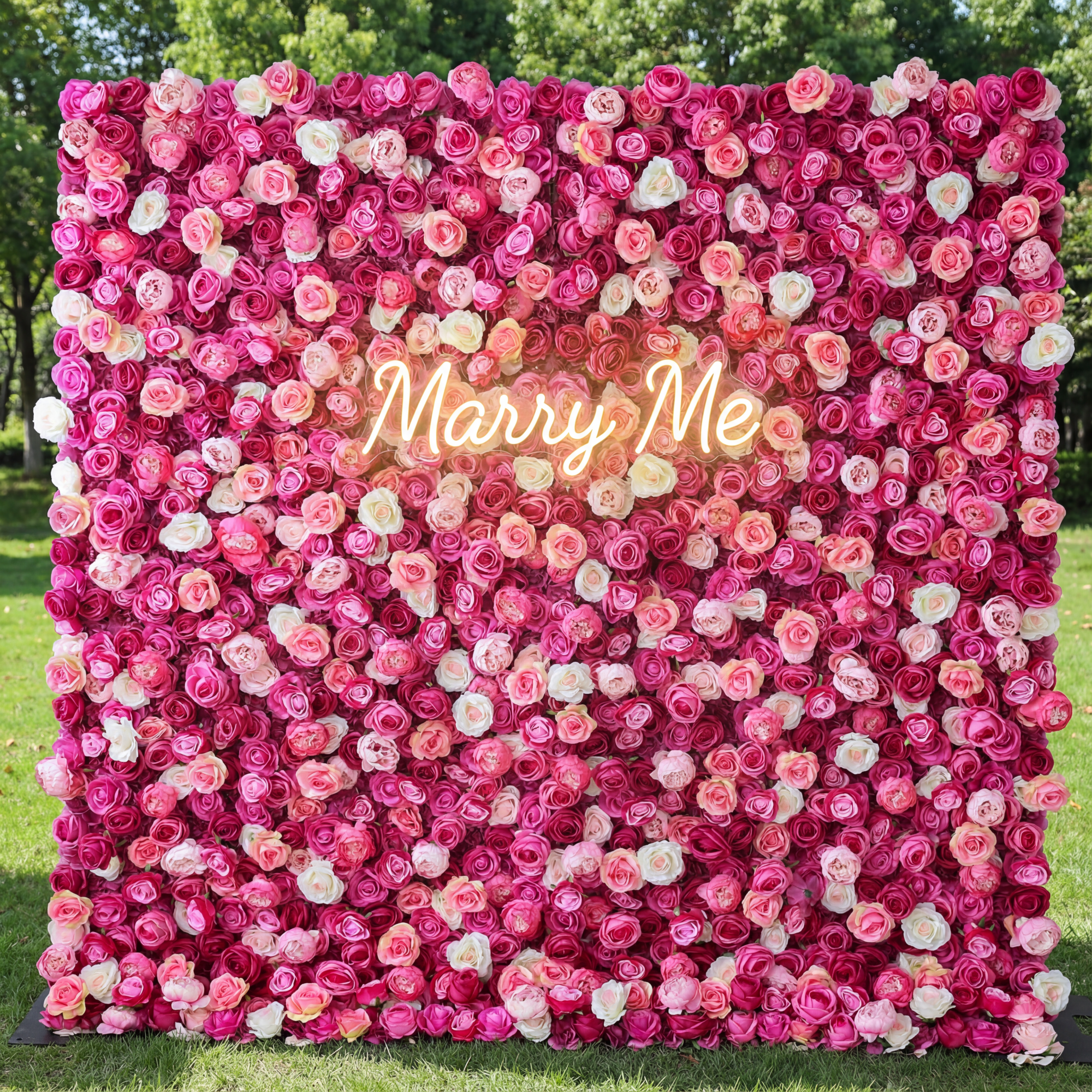 جدار زهرة فالار وردي زهري نابض بالحياة 5D – مثالي لتزيين حفلات الزفاف الرومانسية والفعاليات VF-403